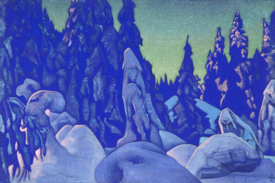Guardians of the snow, 1922, Nicholas Roerich Medium: canvas,tempera
