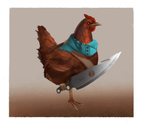 ask-cayde-6:Morning Sketch of Ralph The Hunter Chicken 