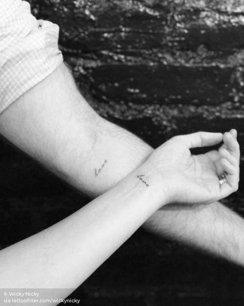 Minimalist Tattoo Ideas For Couples – Page 12 – Chic Cuties Blog | Matching  couple tattoos, Couple tattoos unique, Cute couple tattoos