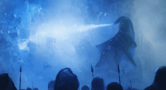 Image result for night king breaks the wall gif