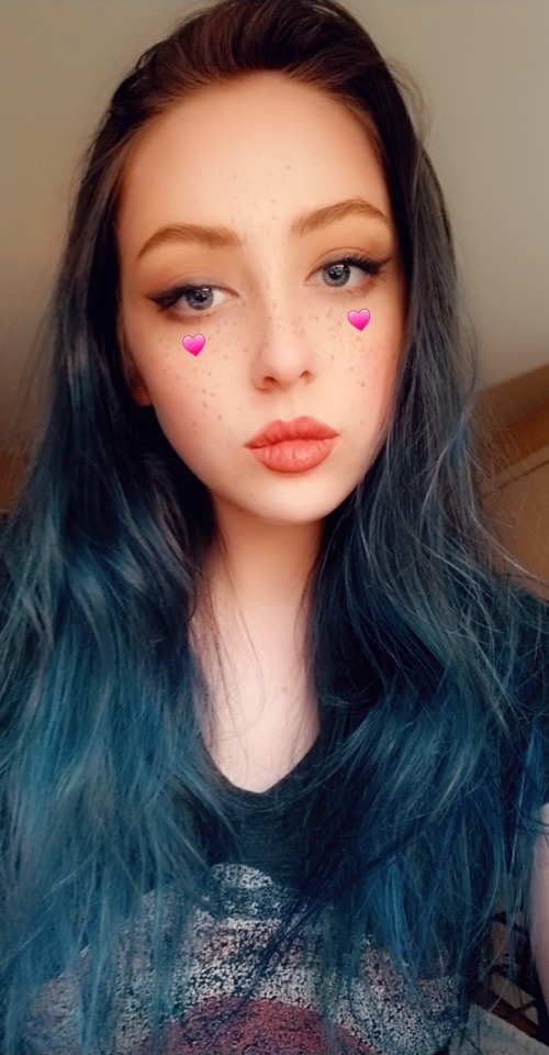 Blue Hair Selfie Tumblr