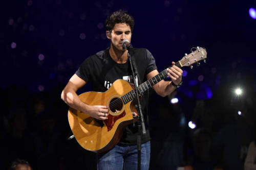 darrencrissource:Darren Criss performs onstage during WE Day...