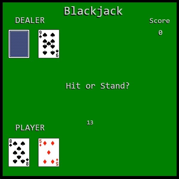blackjack program in c