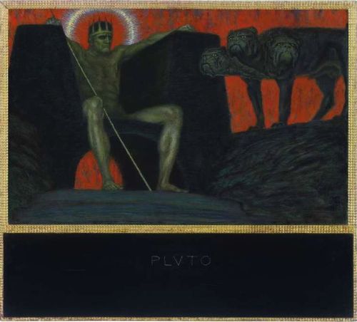 trismegistus7:Franz Von Stuck - Pluto, 1909, oil on panel.“Life...