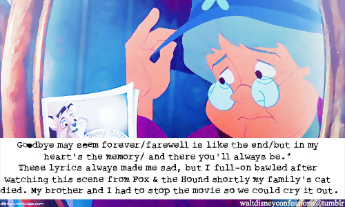Fox And The Hound Goodbye May Seem Forever Lyrics Walt Disney Confessions