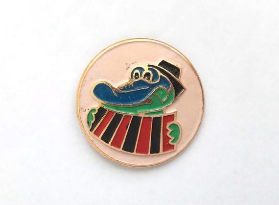 Gena the Crocodile enamel pin