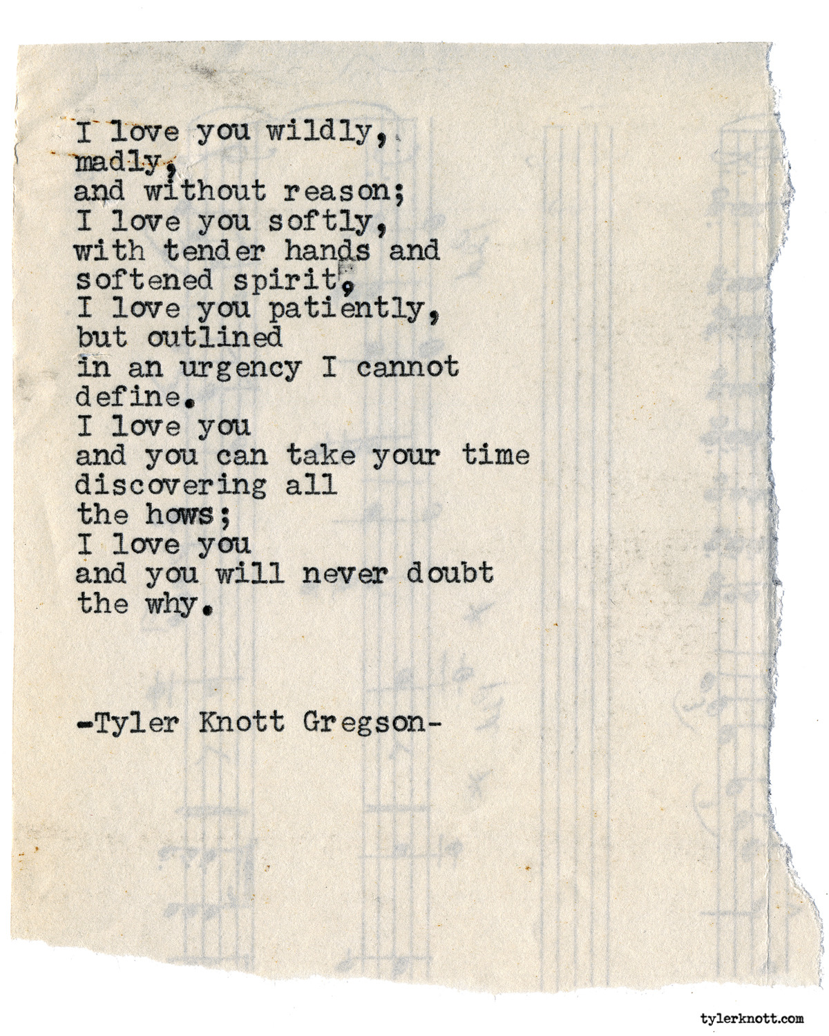 Tyler Knott Gregson — Typewriter Series #1965 by Tyler Knott Gregson...