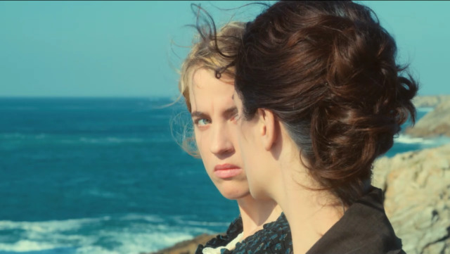 Adèle Haenel y Noémie Merlant en Portrait de la jeune fille en feu