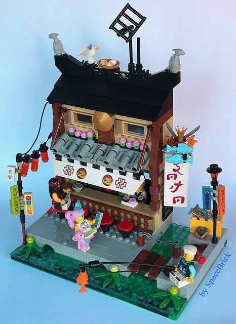 brickreate:The Ramen Bar #Lego #Minifigs