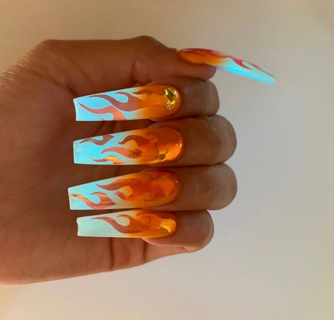 glow in the dark orange nail polish