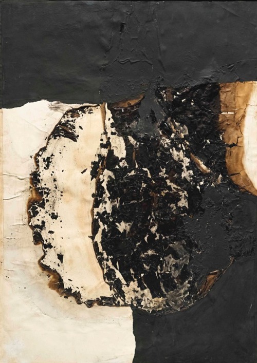 abstrakshun:Alberto Burri (Italian, 1915 - 1995)Combustione...