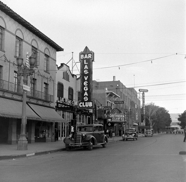 Vintage Las Vegas — Fremont St, Las Vegas, July 1940. We’re looking...