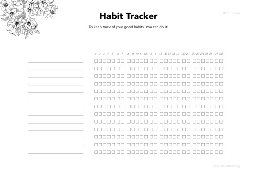 Habit Tracker Printable Tumblr | habit tracker printable tumblr Habit Tracker Printable Tumblr | habit tracker printable tumblr