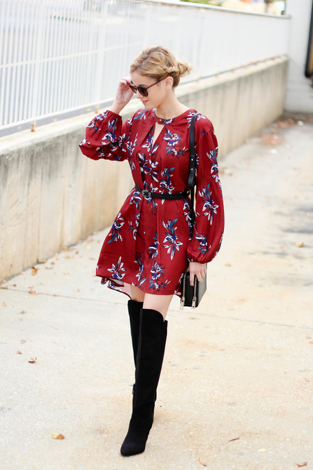 - The One - | the–one: Red Floral Dress via Shein