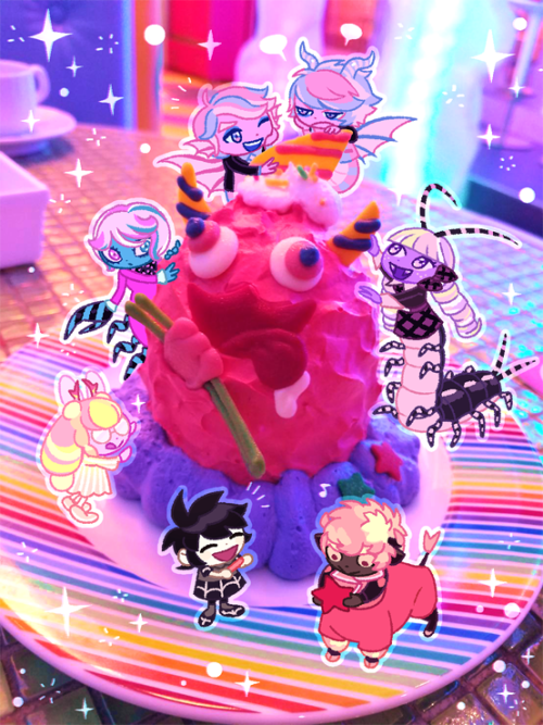 usidatino:I went to KAWAII MONSTER CAFE for creepy treats.