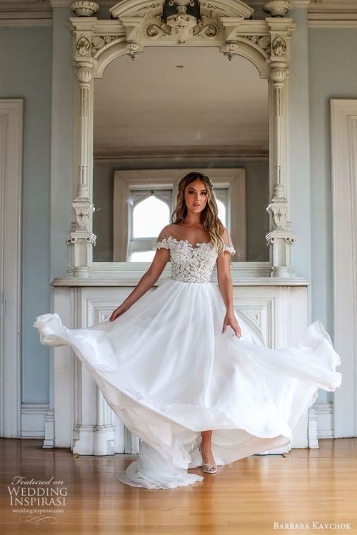 Barbara Kavchok Fall 2019 Wedding Dressesmore...