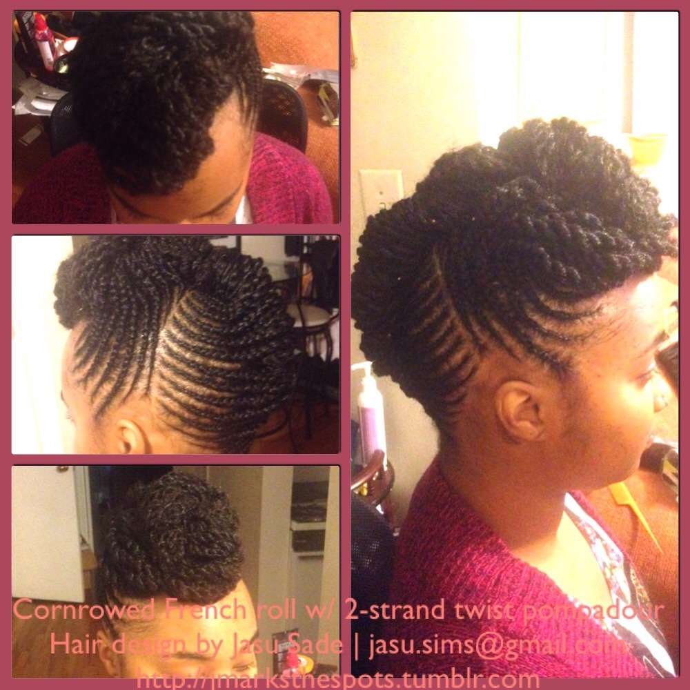 Natural Framework Manemonday Cornrow French Roll With 2