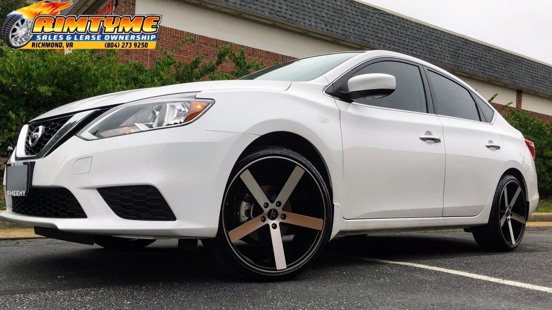 2017 Nissan Sentra sitting on 20 inch Cavallo... RimTyme Custom