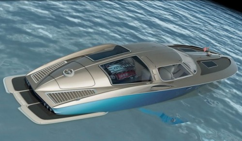 taylormademadman:1963 Corvette Inspired Speed boat by Bo...