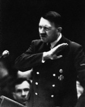 herr-adolf-hitler:Adolf Hitler giving a speech around 1942.