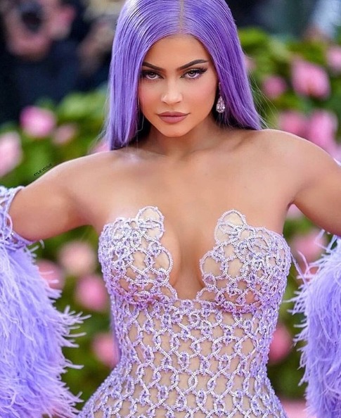 Image result for kylie in purple hair