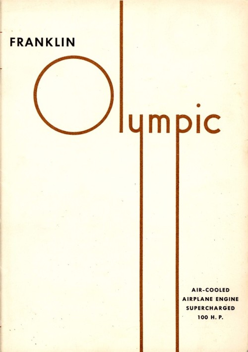 aacalibrary:Franklin Olympic brochure excerpts from 1933