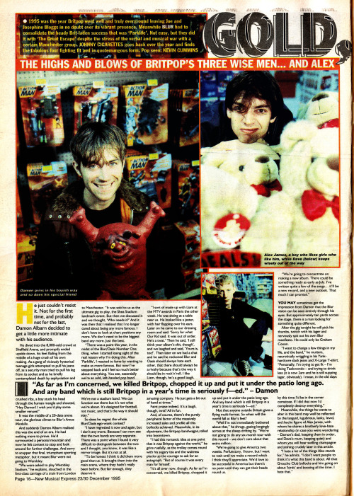 Nme 23 30 December 1995 X Scans By Damonalbarn