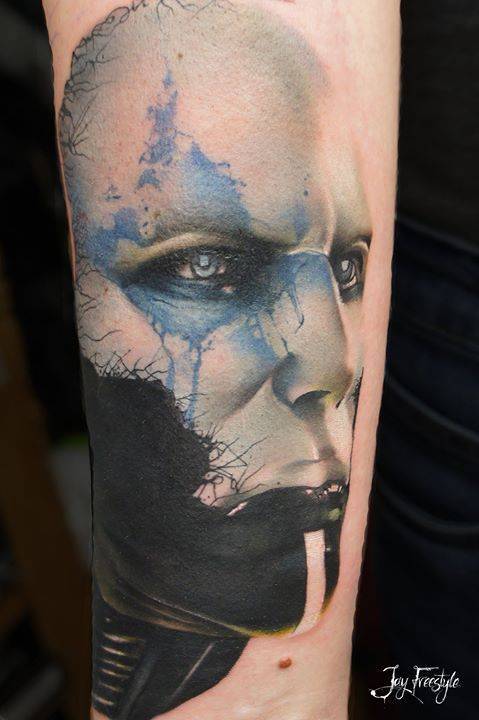 By Jay Freestyle, done at Dermadonna Custom Tattoos, Amsterdam.... abstract;big;freehand;facebook;twitter;portrait;jay freestyle;upper arm