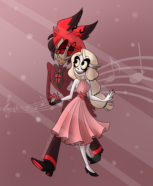 Hazbin Hotel Blog — Charlie and Alastor dancing. As they do. Please...