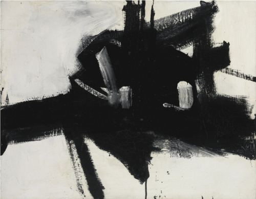 the-night-picture-collector:Franz Kline, Intersection, 1955