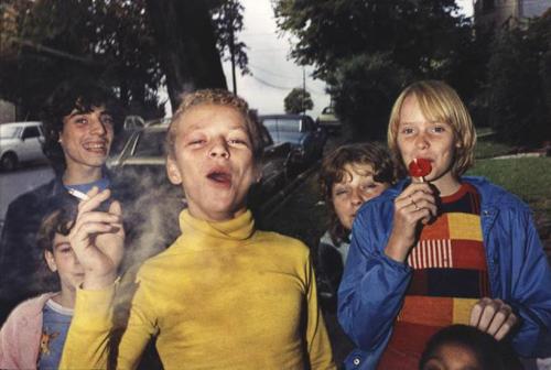 237yrs:Boy in yellow shirt smoking, 1977Mark Cohen