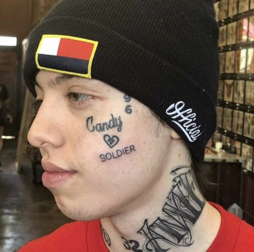 lil xan face tattoos xanarchy