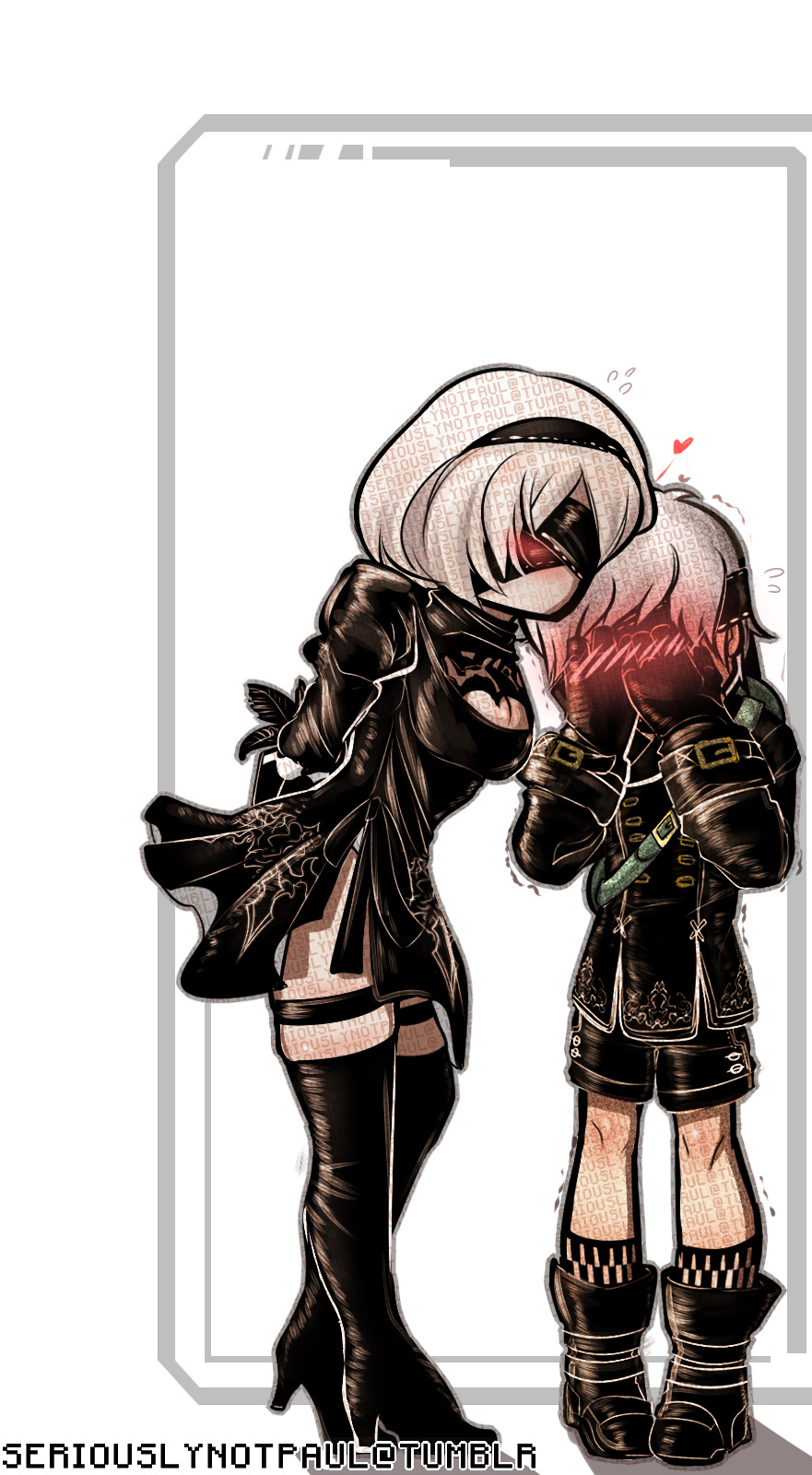 Doe&apos;s arts and shitpost - &apos;Can I have a kiss, 2B?&apos; 