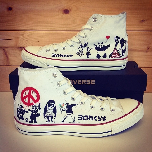 banksy converse