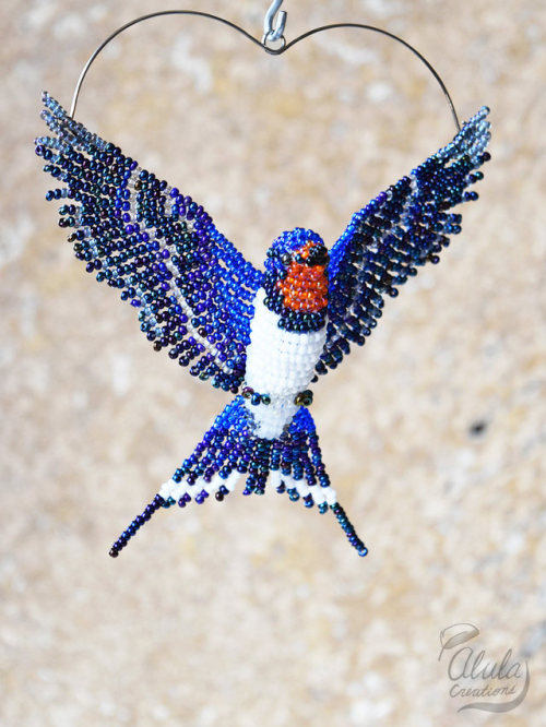 sosuperawesome:Beaded Bird Suncatchers, by Alula Creations on...