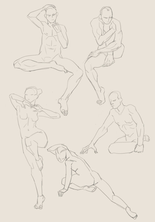 kashuan:bunch of 5-10 minutes studies from yesterday!