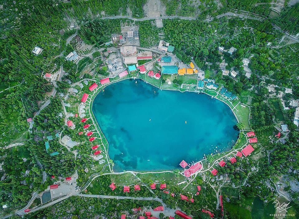 Beauty Of Pakistan — An aerial view of Shangrila Lake, Sakardu,...