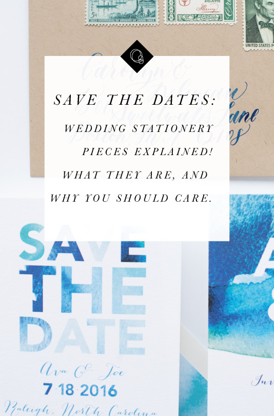 One and Only Paper — Save the Dates: Wedding Stationery Pieces...