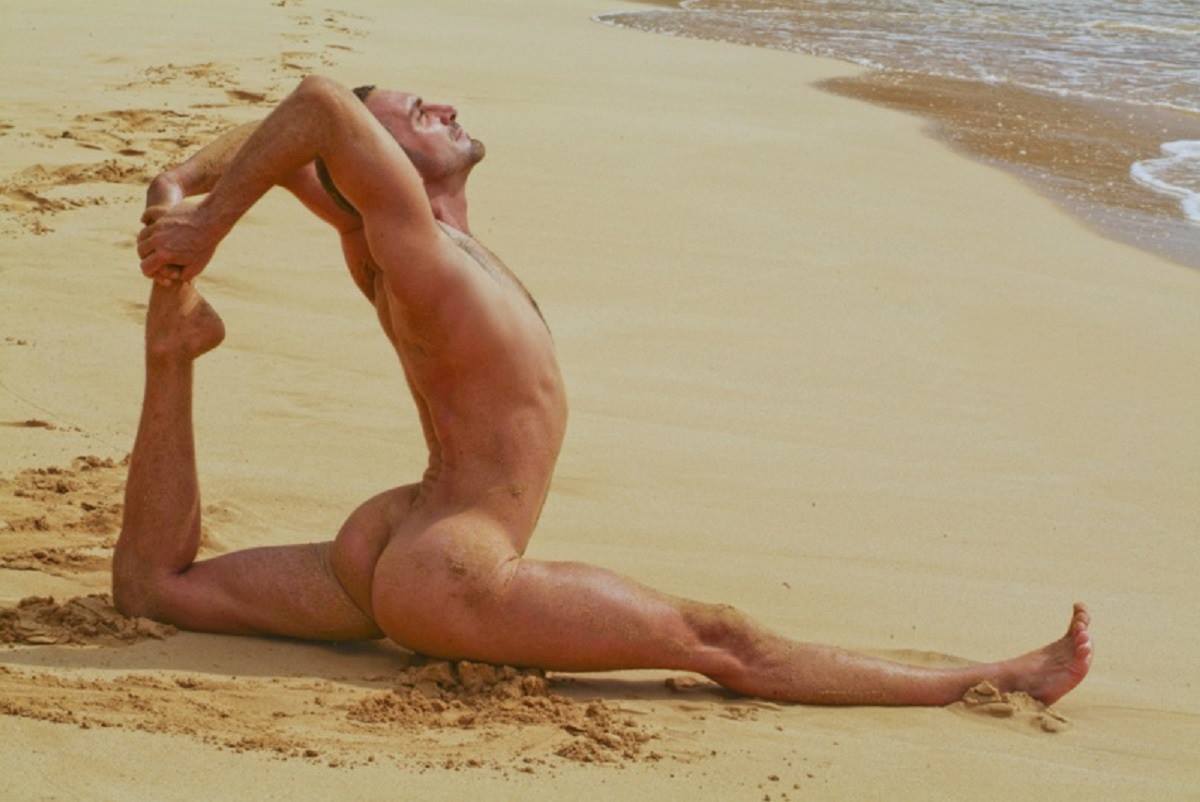 sunbathing Naked male