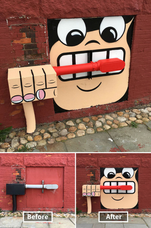 culturenlifestyle:Street Artist Transforms Mundane Street...