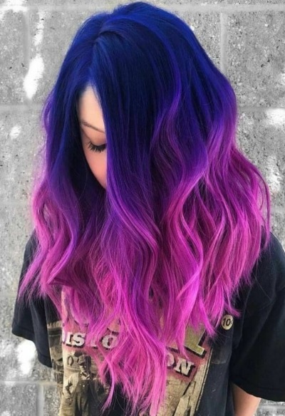 Purple Dyed Hair Tumblr