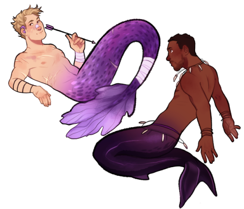 drizzledrawings:self-indulgent marvel mermaids