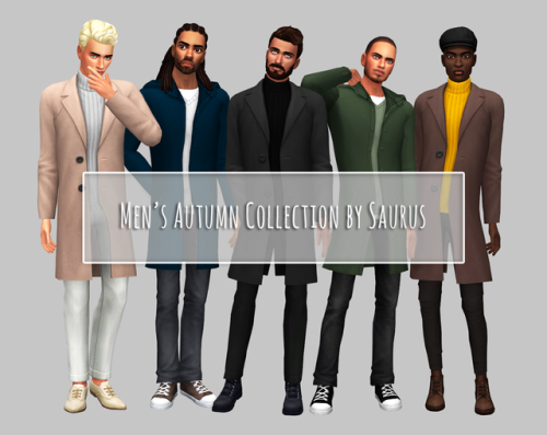 saurussims:Men’s Autumn CollectionA few long overdue wips that...