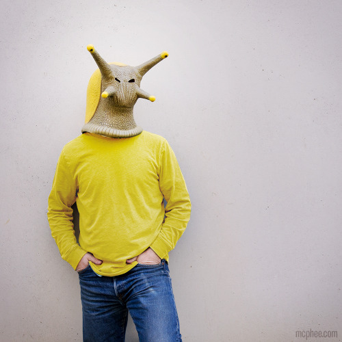 bowelflies:archiemcphee:Our new Banana Slug Mask is here...