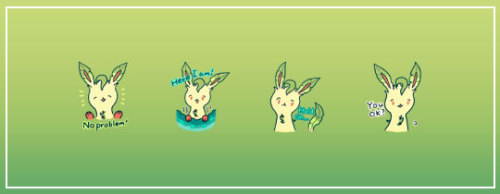 corsolanite:✨  Project Eevee Pokémon Line stickers ✨