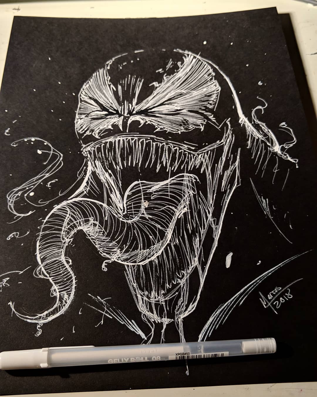 Marcos Mp Art Whatkindofpenisthat Lol Venom Drawing While