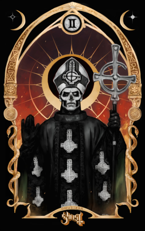 ghost fanart papa emeritus ii the band ghost this ended my shoulder but it was fun