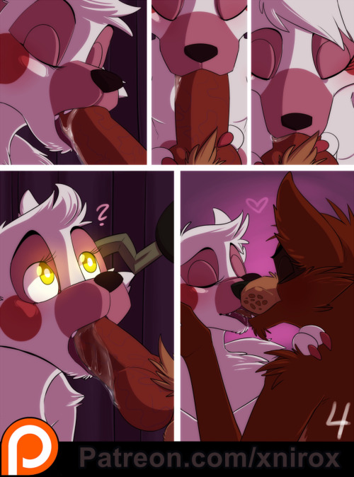 crazydragonlover:Straight Furry fnaf mangle and foxy comics