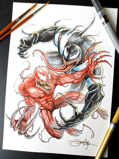 Venom 2 Carnage Drawing