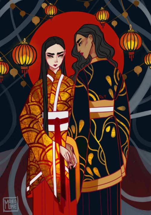 was so honoured to work with Fairyloot on a piece for Natasha Nganâs Girls of Paper and Fire!